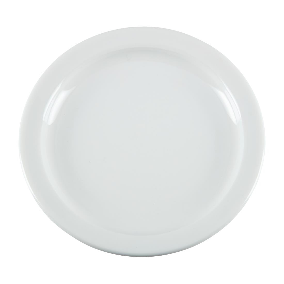 Olympia Whiteware Narrow Rimmed Plates 150mm