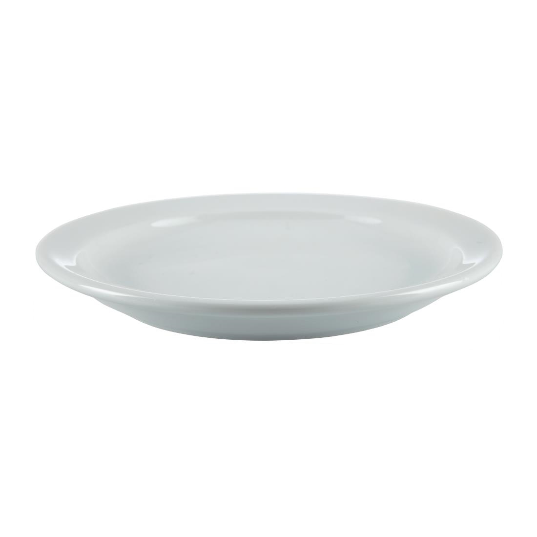 Olympia Whiteware Narrow Rimmed Plates 150mm