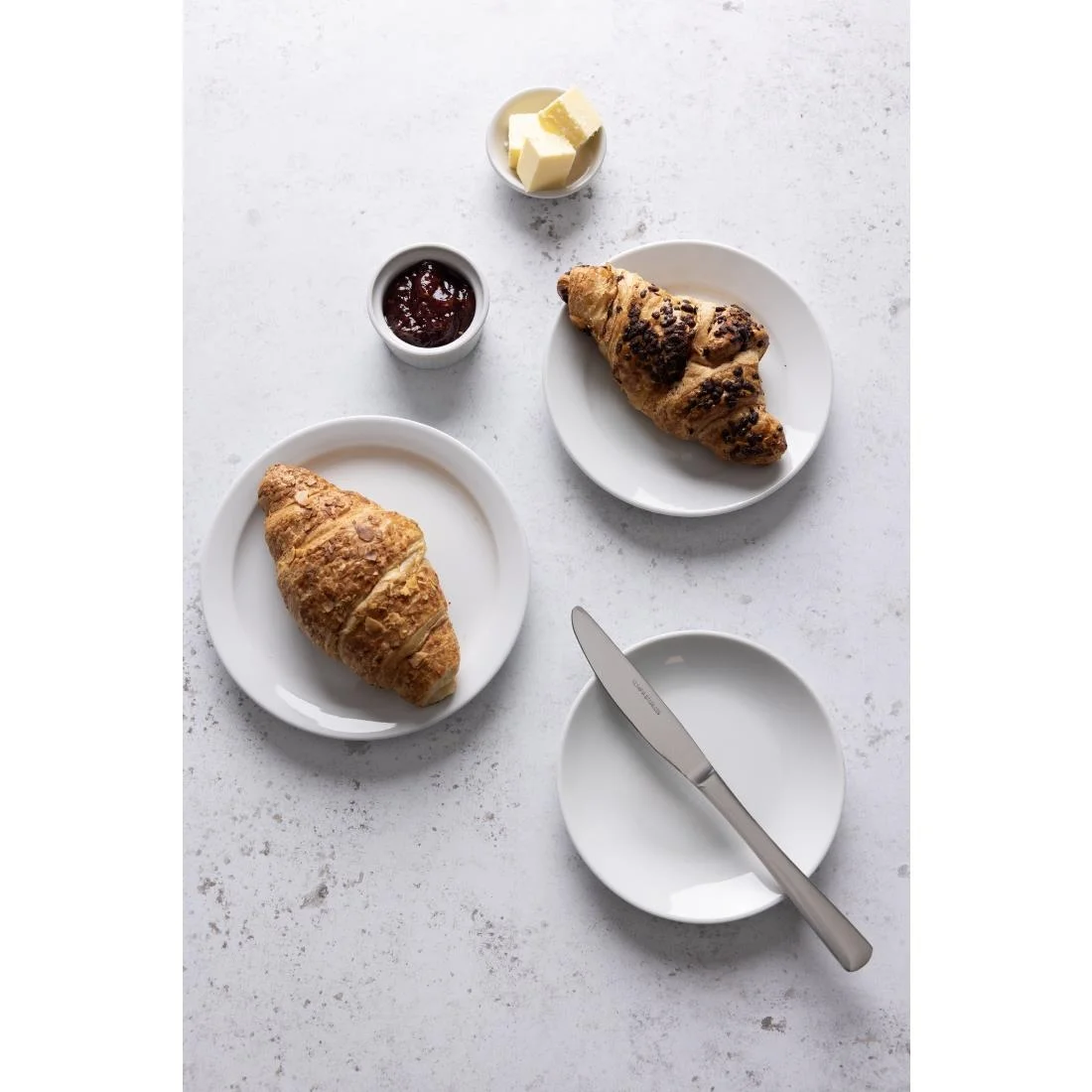 Olympia Whiteware Narrow Rimmed Plates 150mm - Image 10