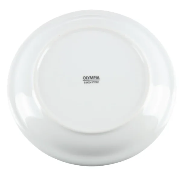 Olympia Whiteware Narrow Rimmed Plates 180mm