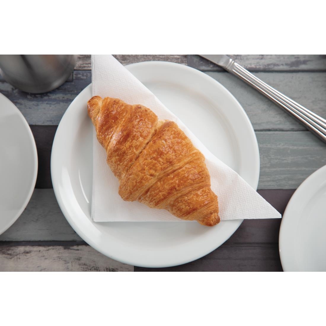 Olympia Whiteware Narrow Rimmed Plates 180mm