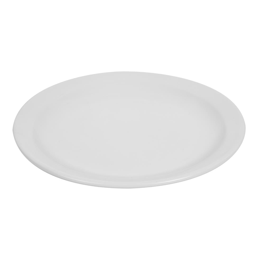 Olympia Whiteware Narrow Rimmed Plates 202mm
