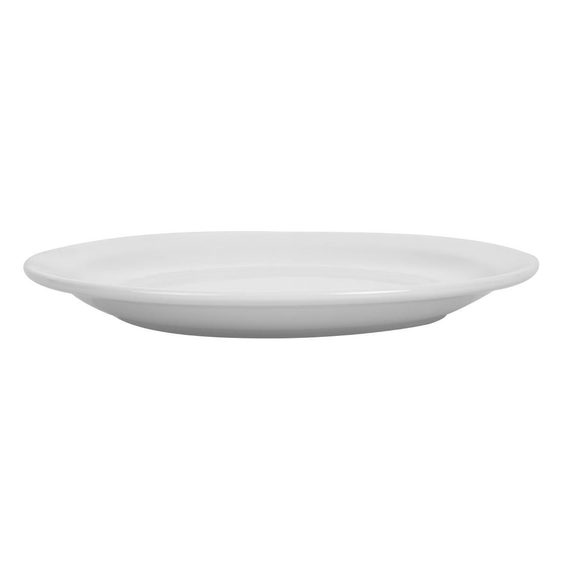 Olympia Whiteware Narrow Rimmed Plates 202mm