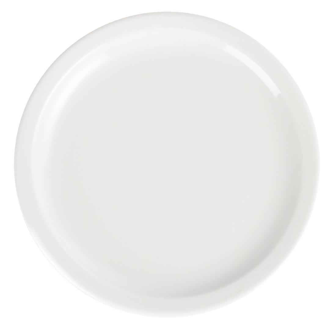 Olympia Whiteware Narrow Rimmed Plates 230mm