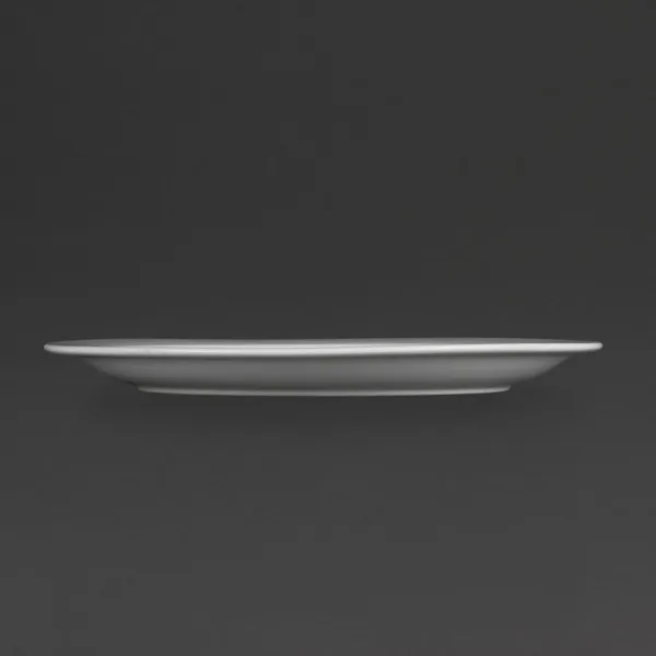 Olympia Whiteware Narrow Rimmed Plates 280mm