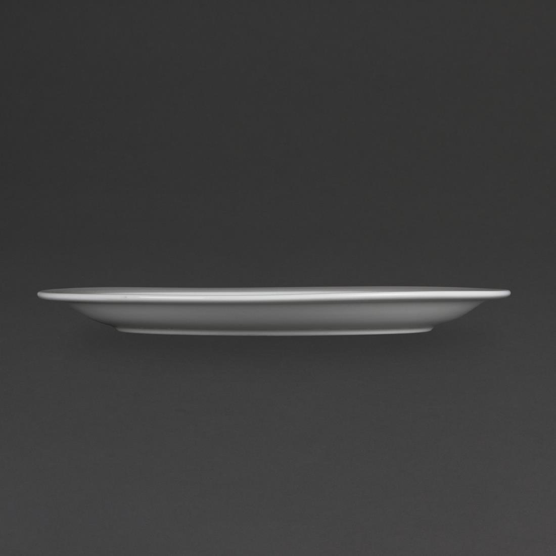 Olympia Whiteware Narrow Rimmed Plates 280mm