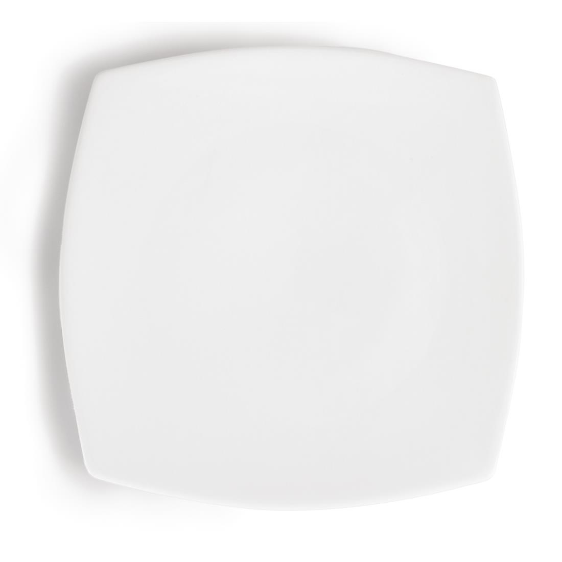 Olympia Whiteware Rounded Square Plates 270mm