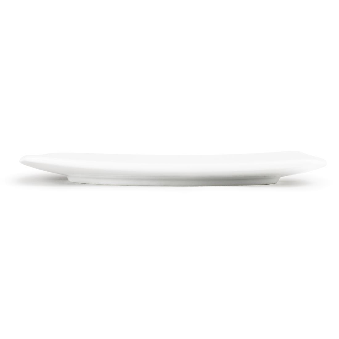 Olympia Whiteware Rounded Square Plates 270mm