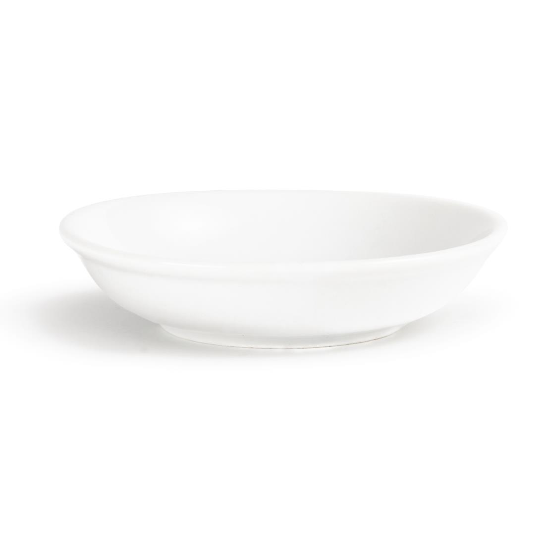 Olympia Whiteware Soy Dishes 100mm