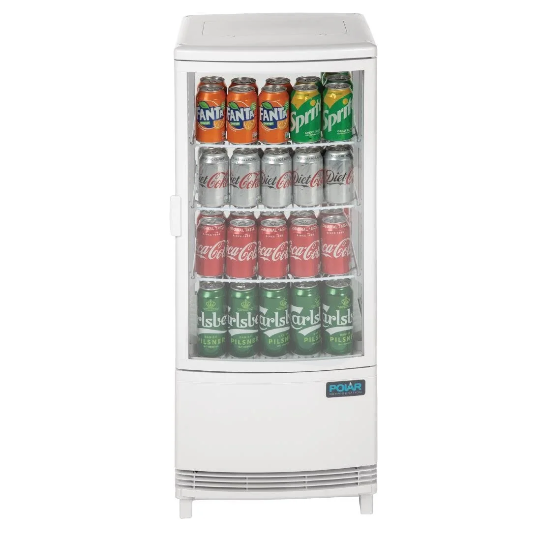 Polar C-Series Energy Efficient Curved Door Display Fridge White 86Ltr - Image 14