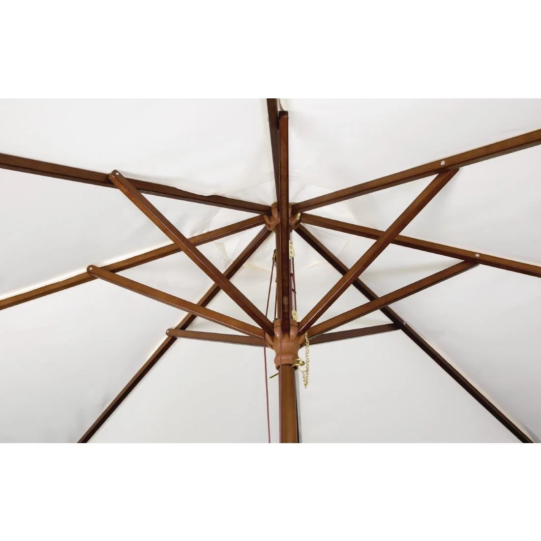 Bolero Round Parasol 3m Diameter Cream - Image 4