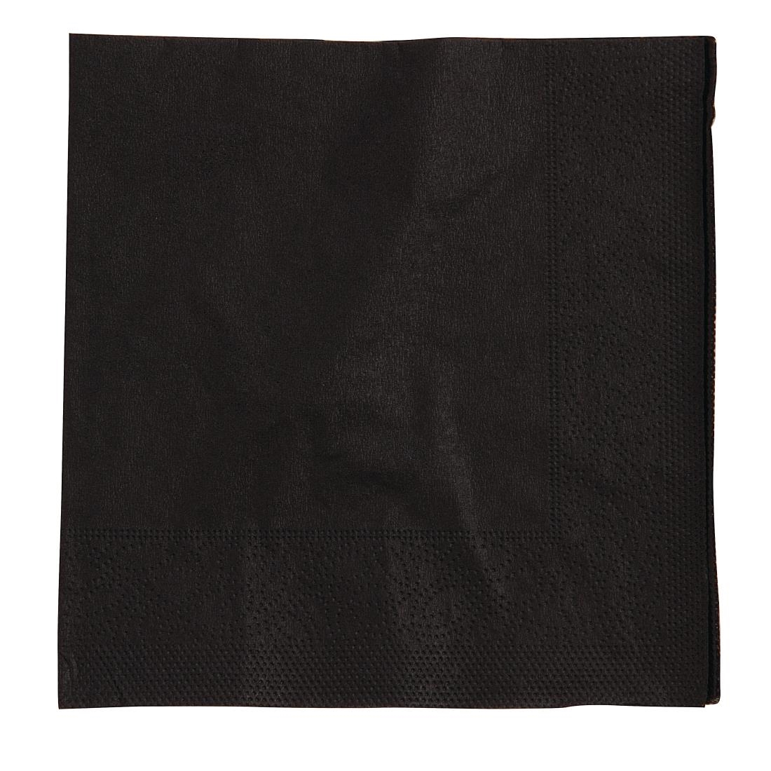 Cocktail Napkins Black 250mm
