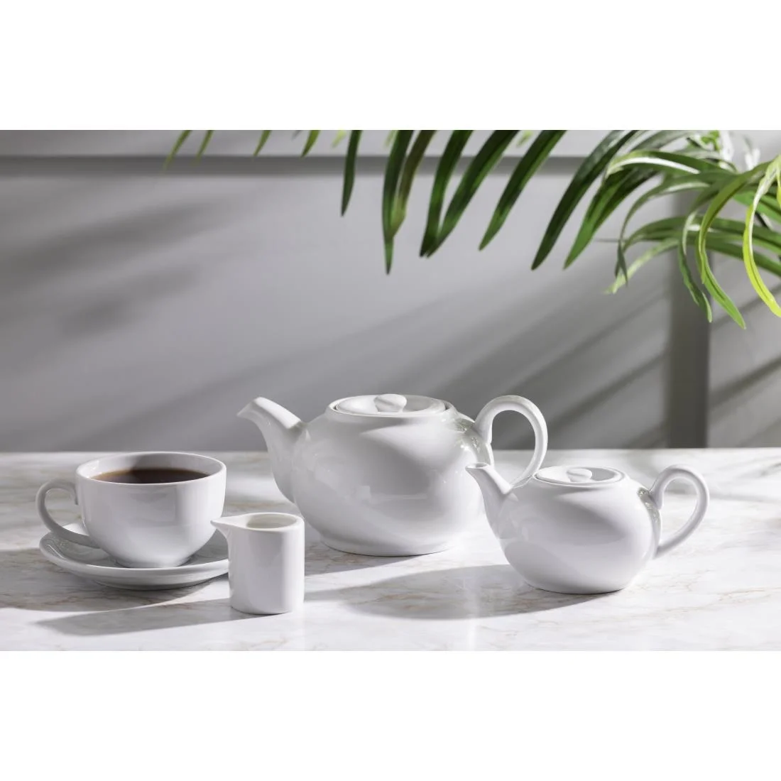 Olympia Whiteware Teapots 426ml 15oz - Image 7
