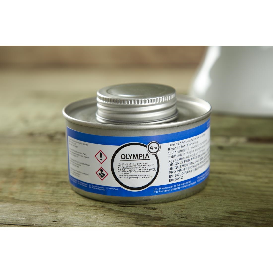 Olympia Liquid Chafing Fuel With Wick 4 Hour x 12