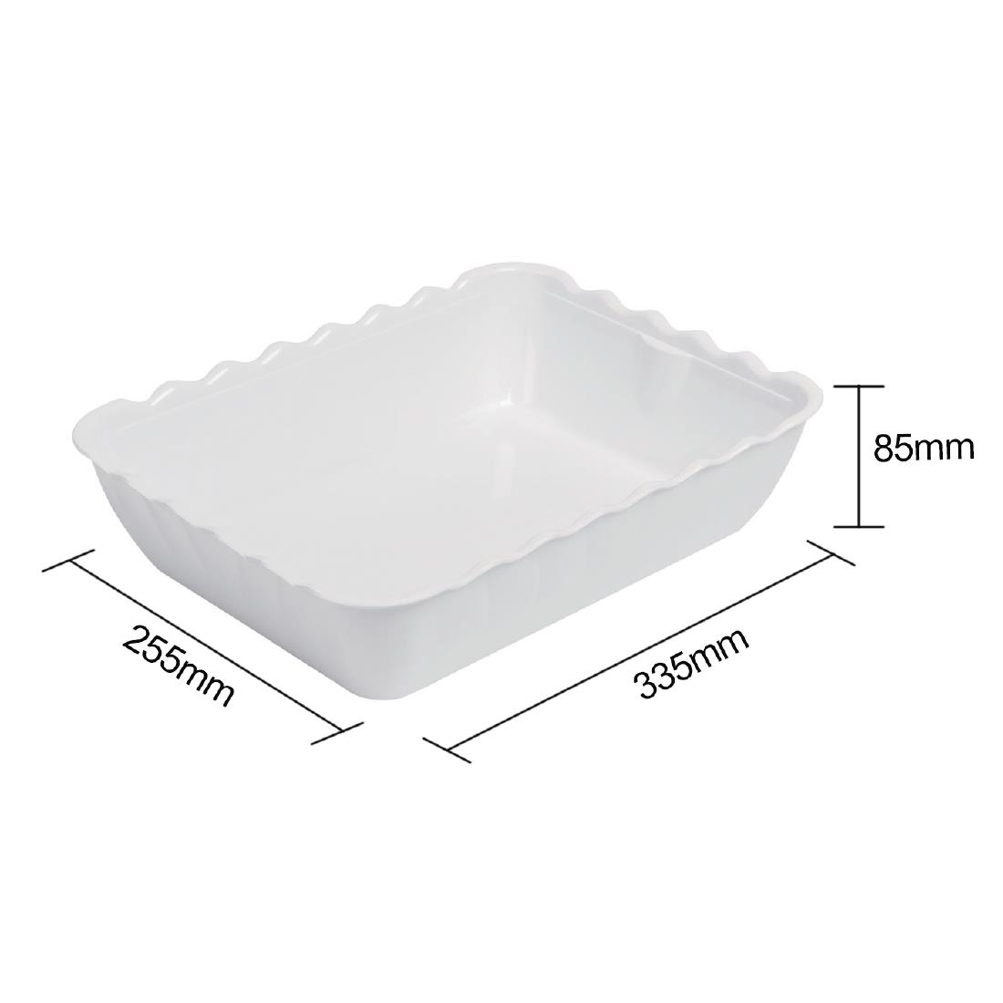 Kristallon Salad Crock 4.25Ltr White
