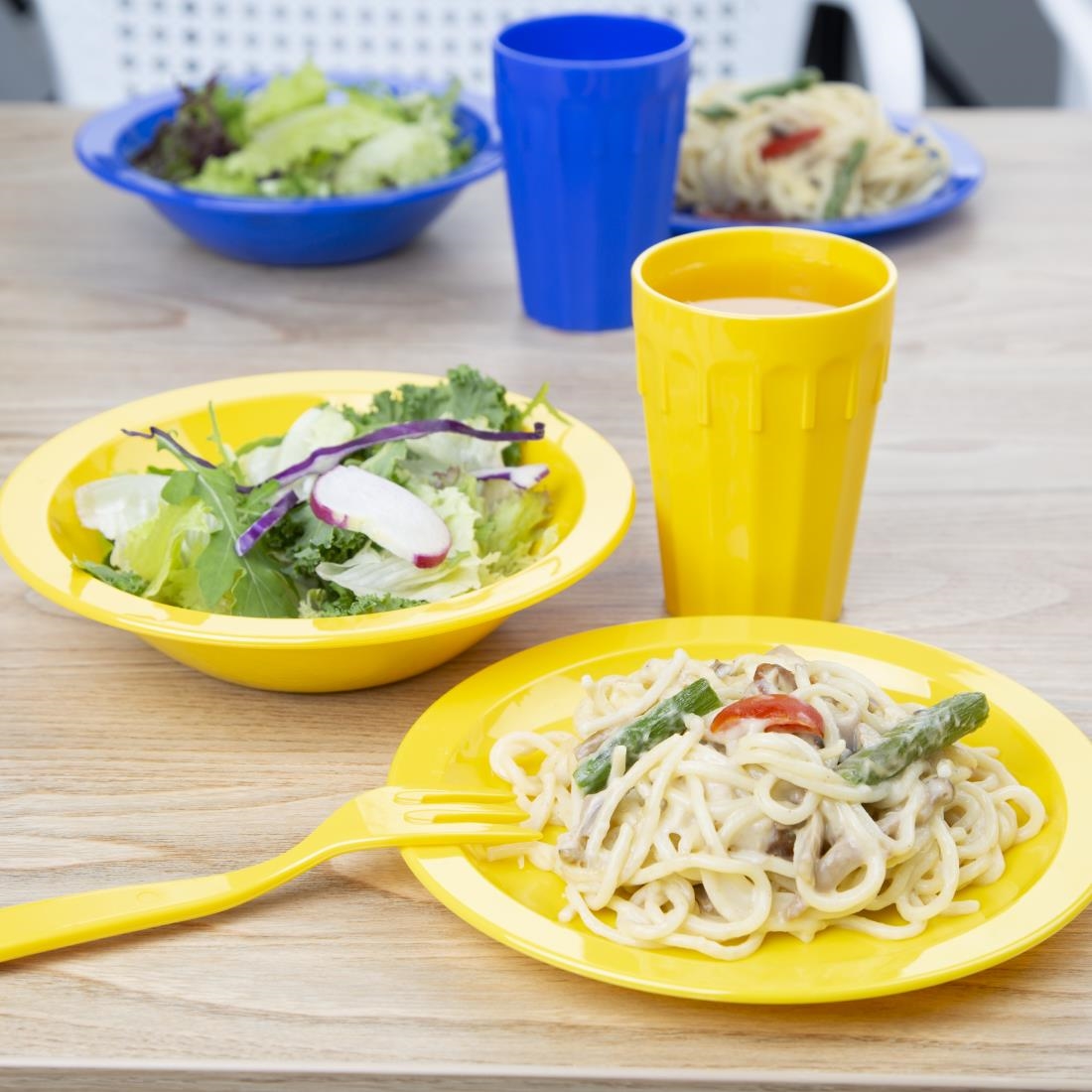 Kristallon Polycarbonate Bowls Yellow 172mm