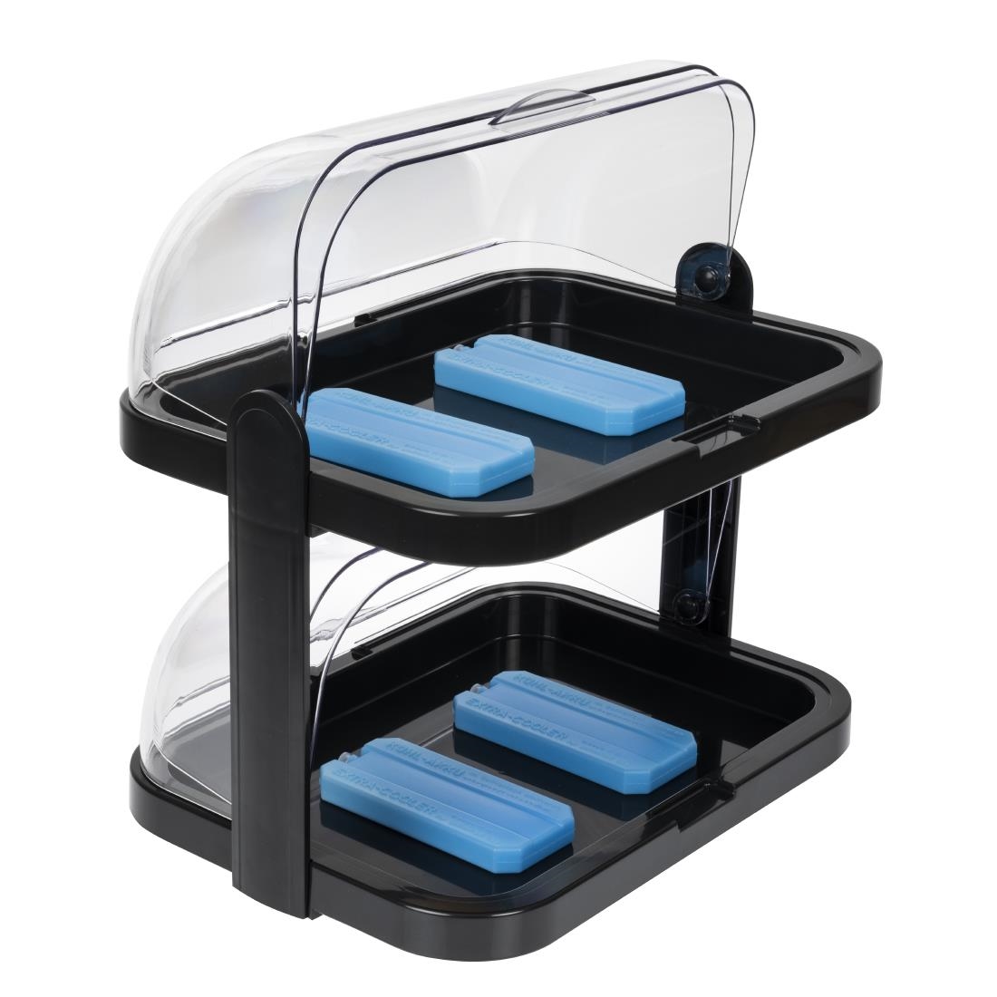 Double Decker Roll Top Cool Display Trays