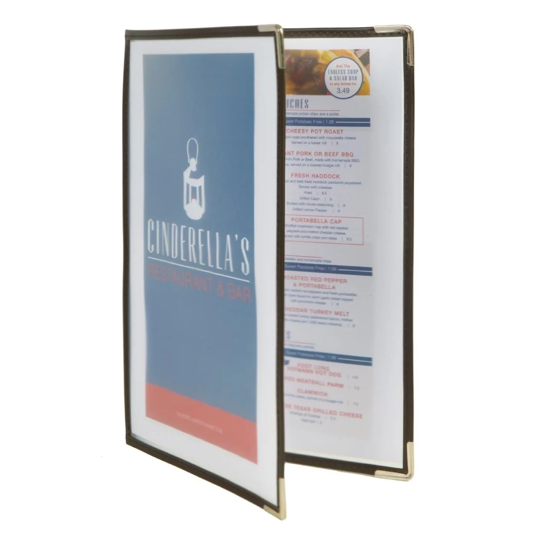 Securit Crystal Double Sided Menu Cover A4 Double - Image 4