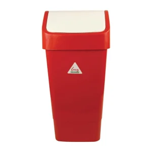 SYR Swing Lid Bin Red