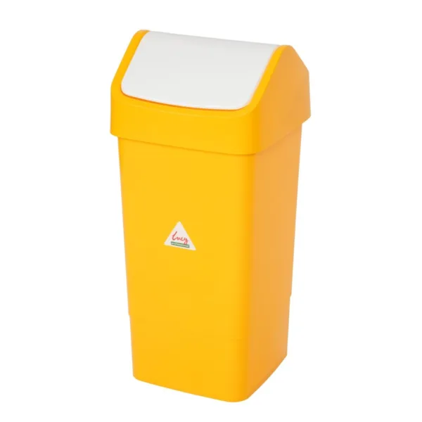 SYR Swing Lid Bin Yellow