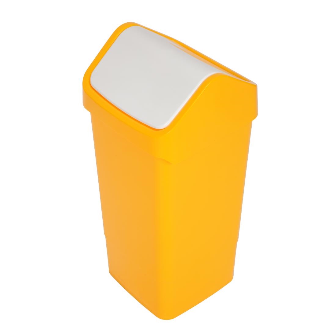 SYR Swing Lid Bin Yellow