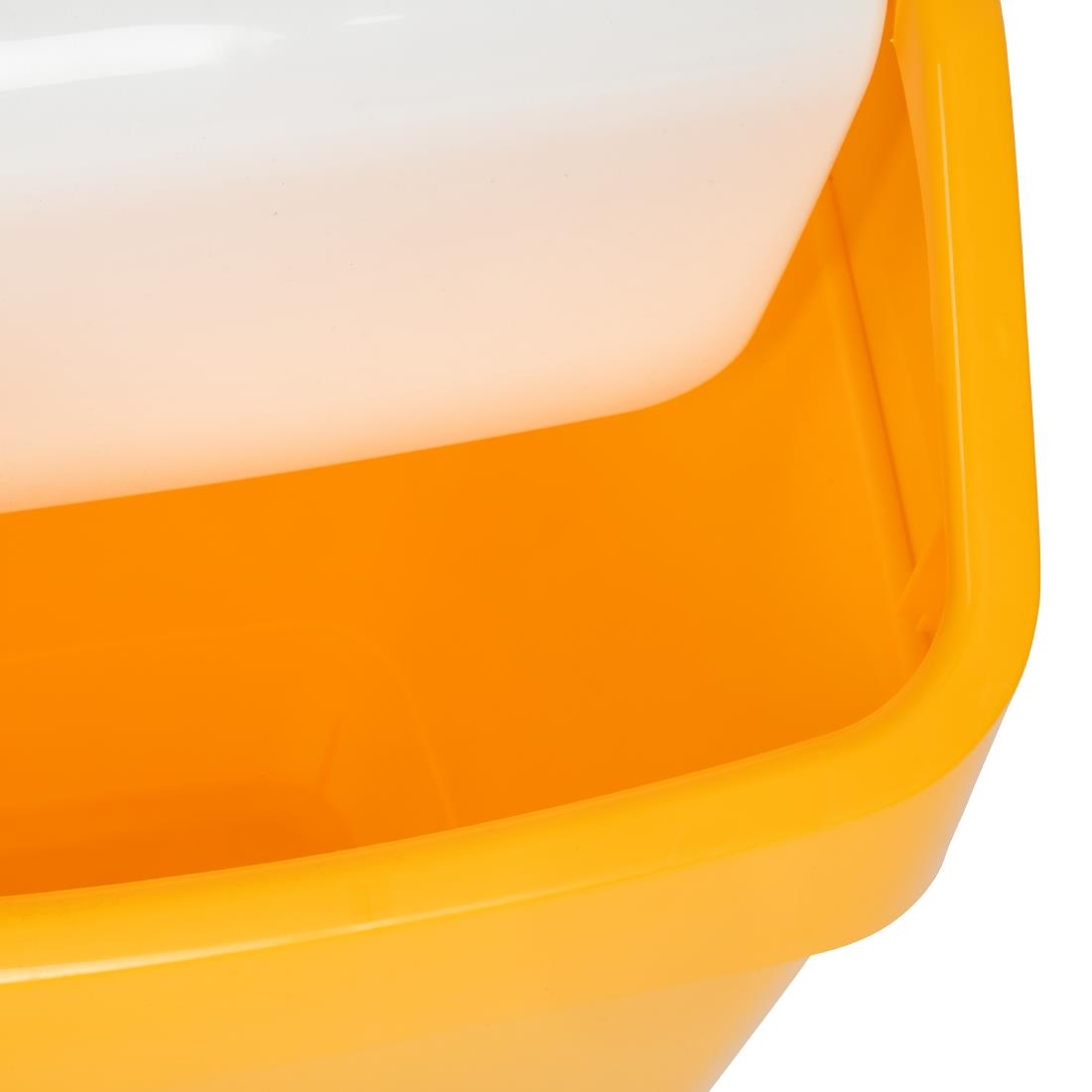 SYR Swing Lid Bin Yellow