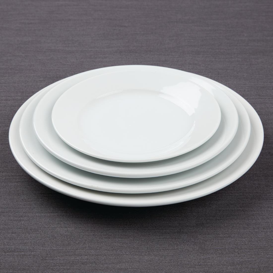 Athena Hotelware Wide Rimmed Plates 254mm