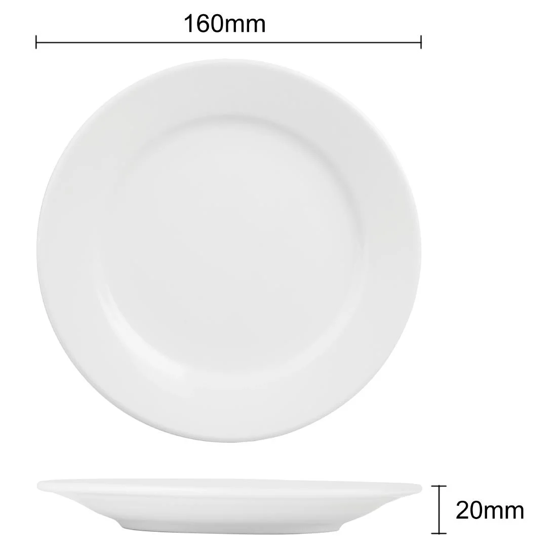 Athena Hotelware Wide Rimmed Plates 165mm - Image 13