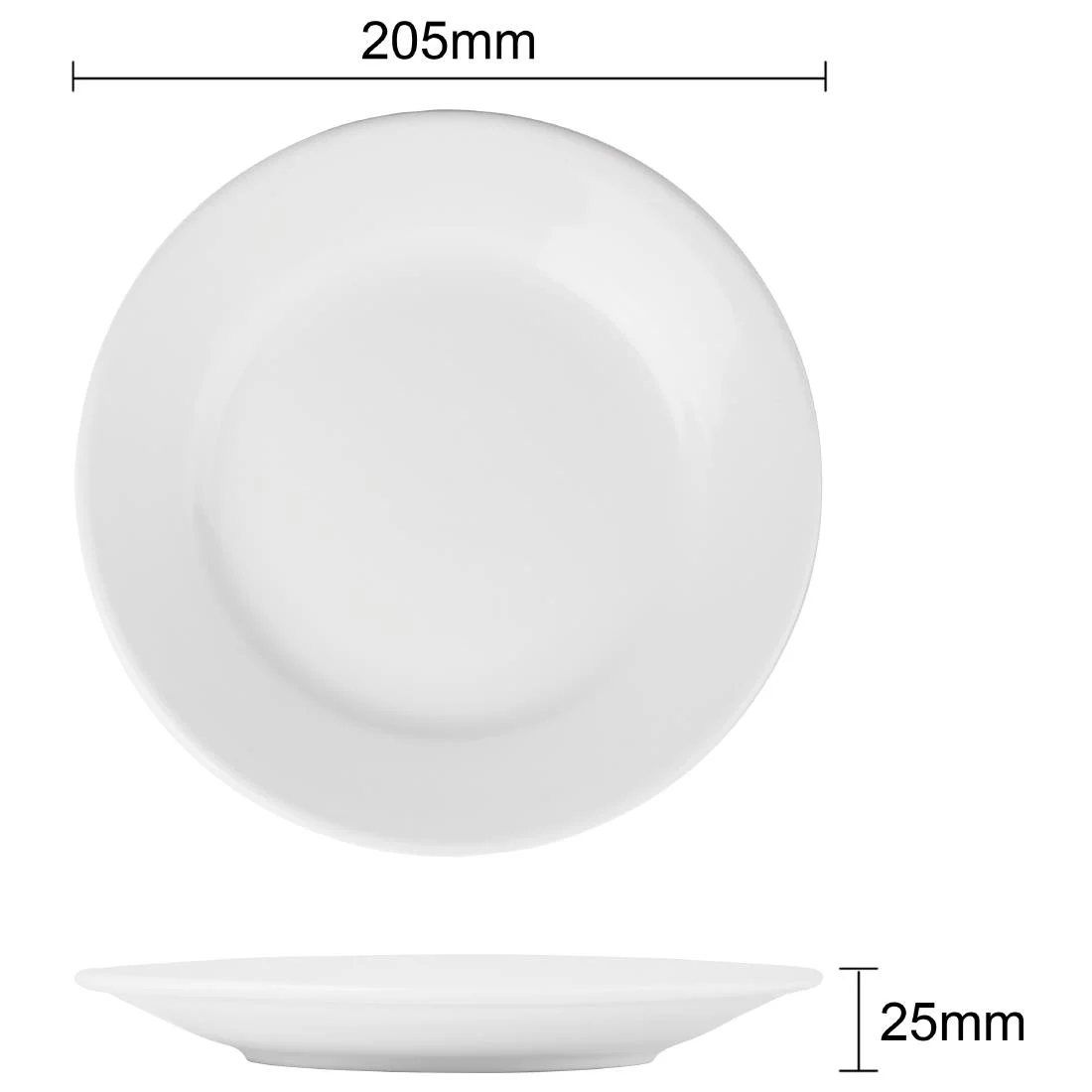 Athena Hotelware Wide Rimmed Plates 202mm - Image 11