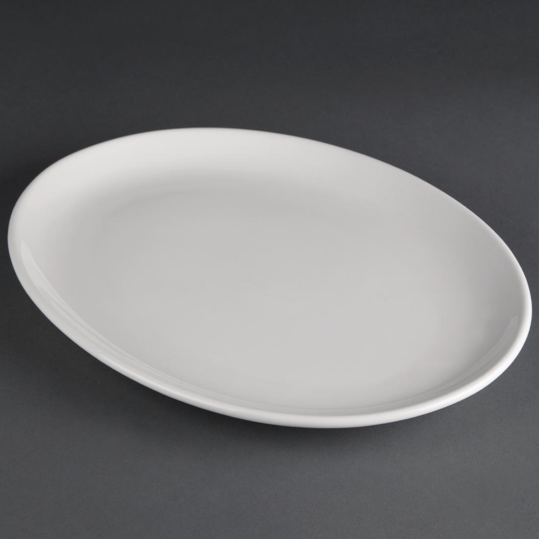 Athena Hotelware Oval Coupe Plates 305 x 241 mm
