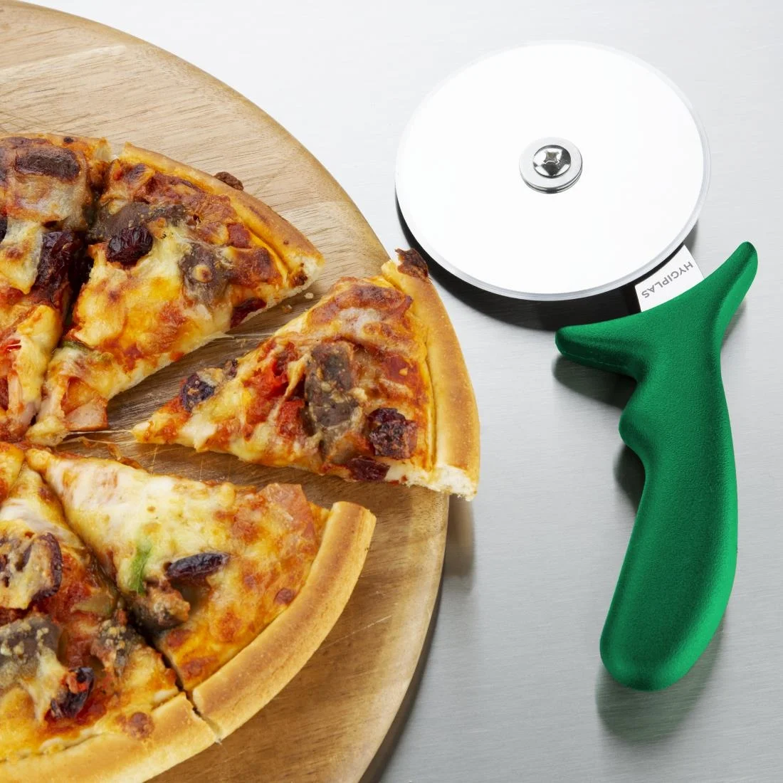 Vogue Pizza Wheel Green 4" - Image 4