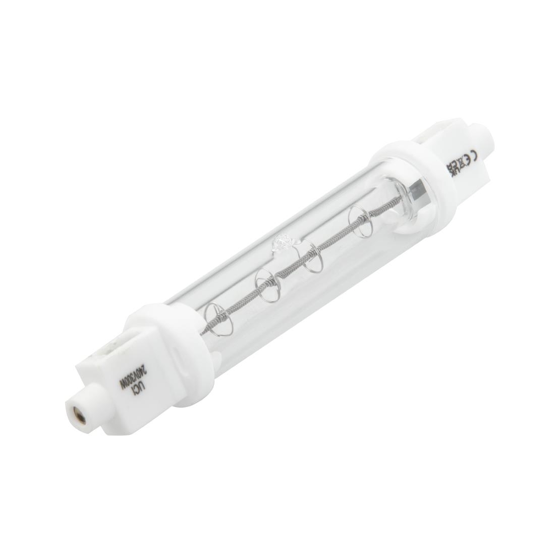 Jacketed Infrared Quartz Heat Bulb 118mm 300W