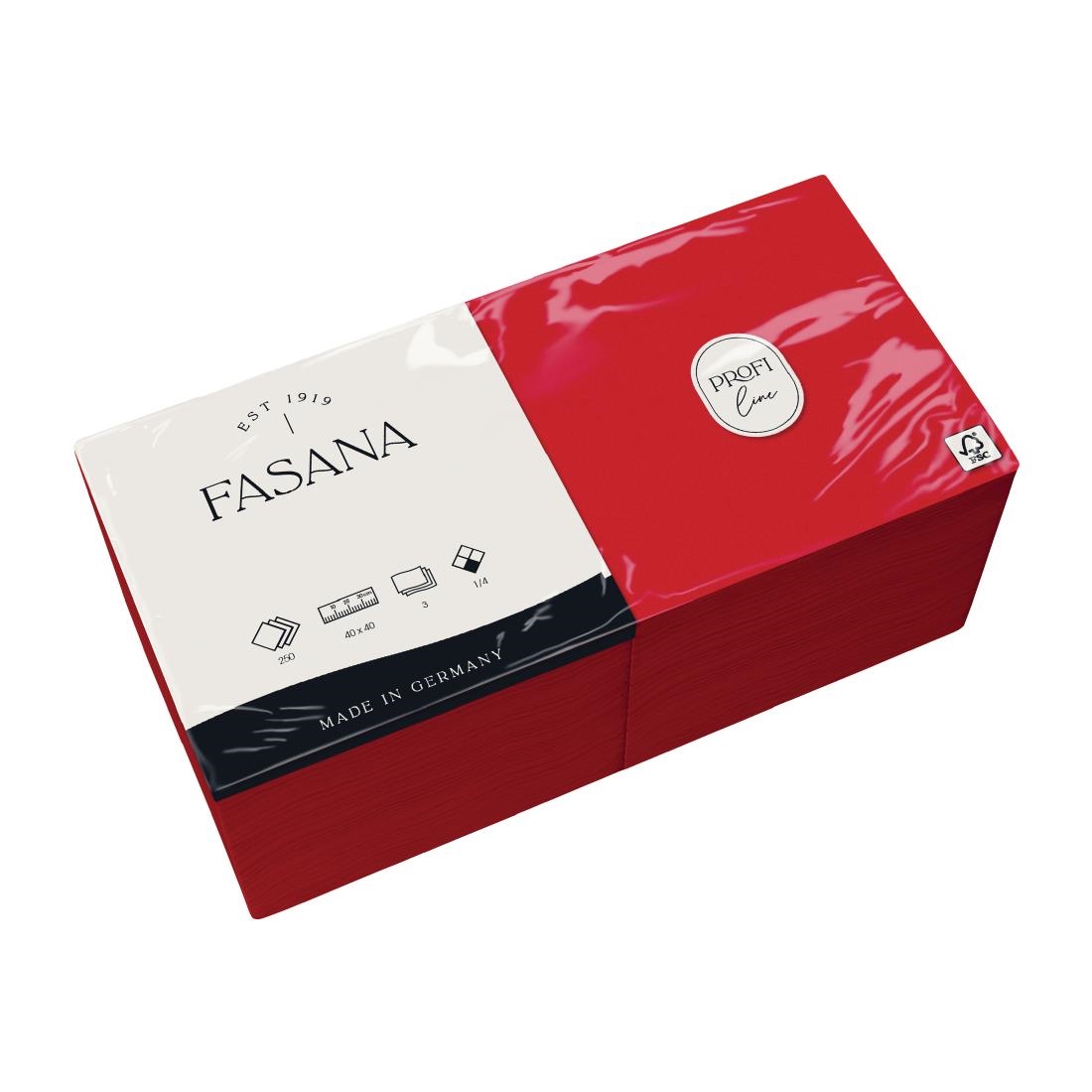 Fasana Dinner Napkin Red 400mm