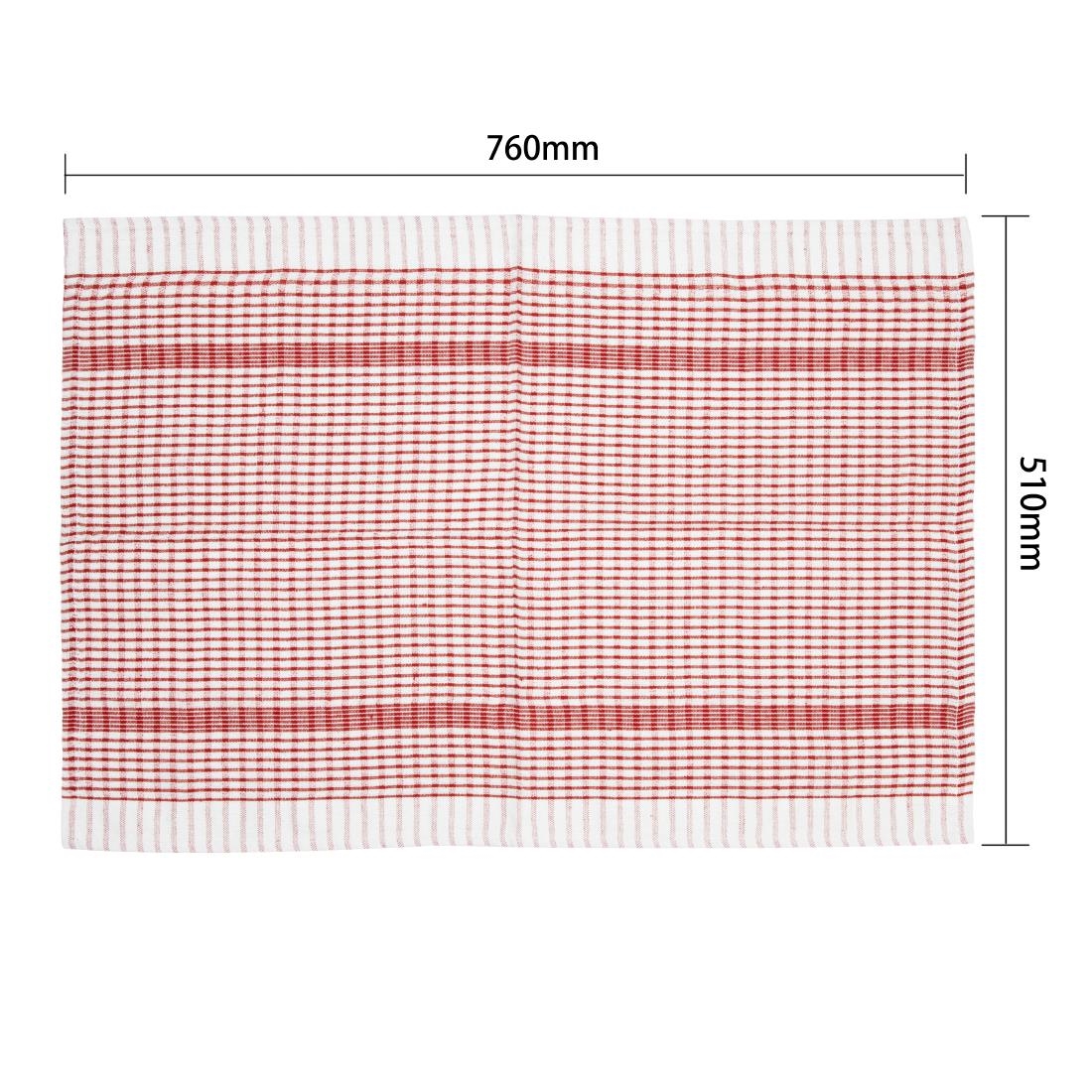 Vogue Wonderdry Red Tea Towels