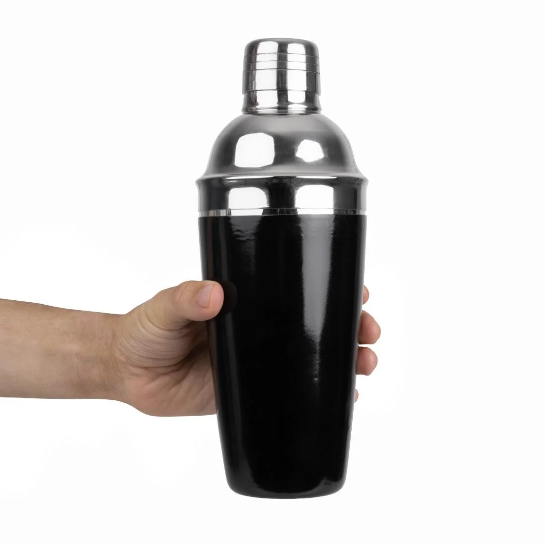 Olympia 3-Piece Cobbler Cocktail Shaker PVC Grip - Image 6