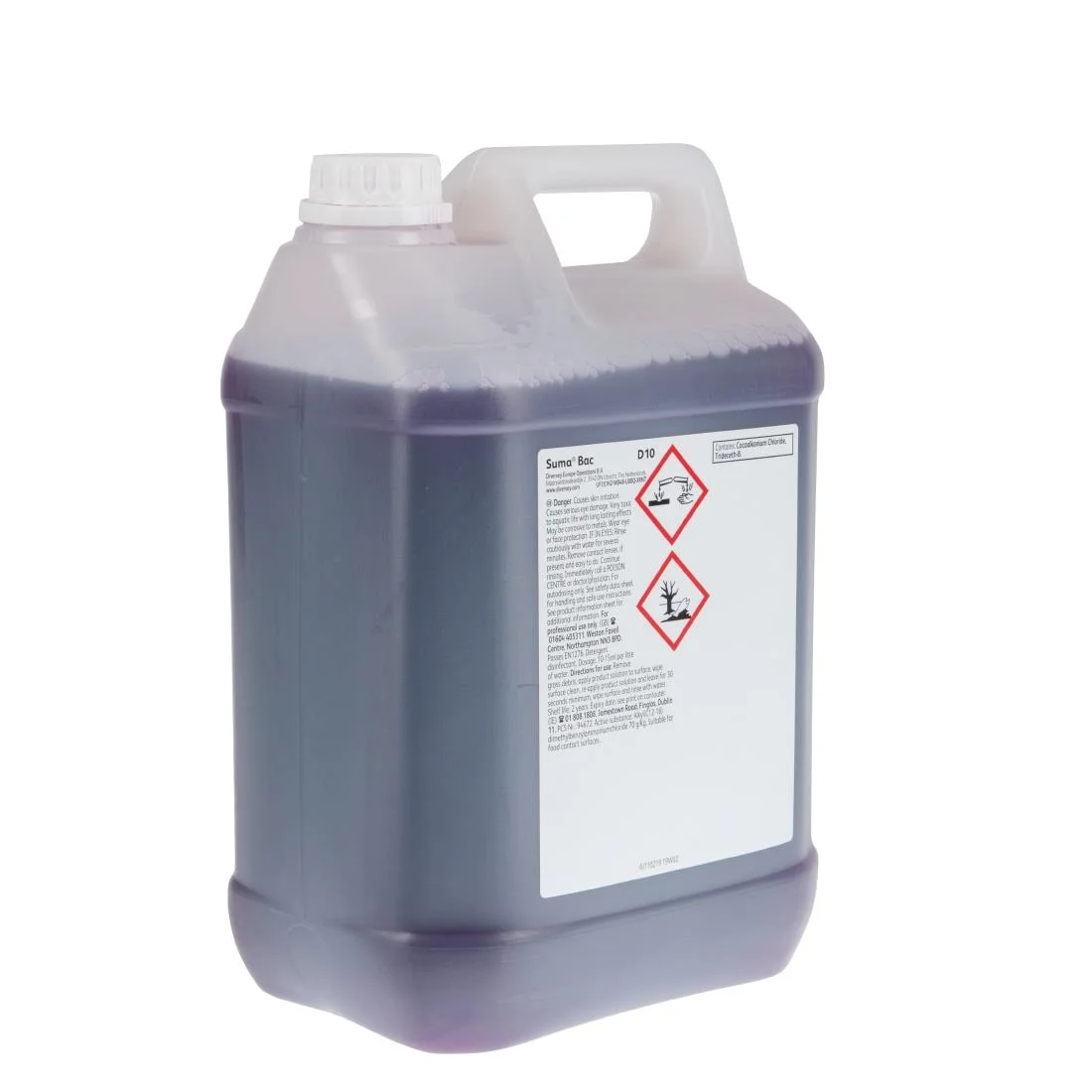 Suma Bac D10 Cleaner and Sanitiser 5 Litre (Pack of 2) - Image 2