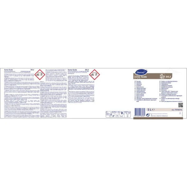 Suma Scale D5.2 Limescale Descaler 5 Litre (Pack of 2)