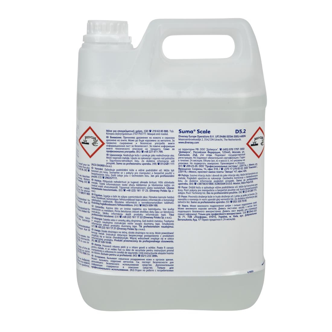 Suma Scale D5.2 Limescale Descaler 5 Litre (Pack of 2)