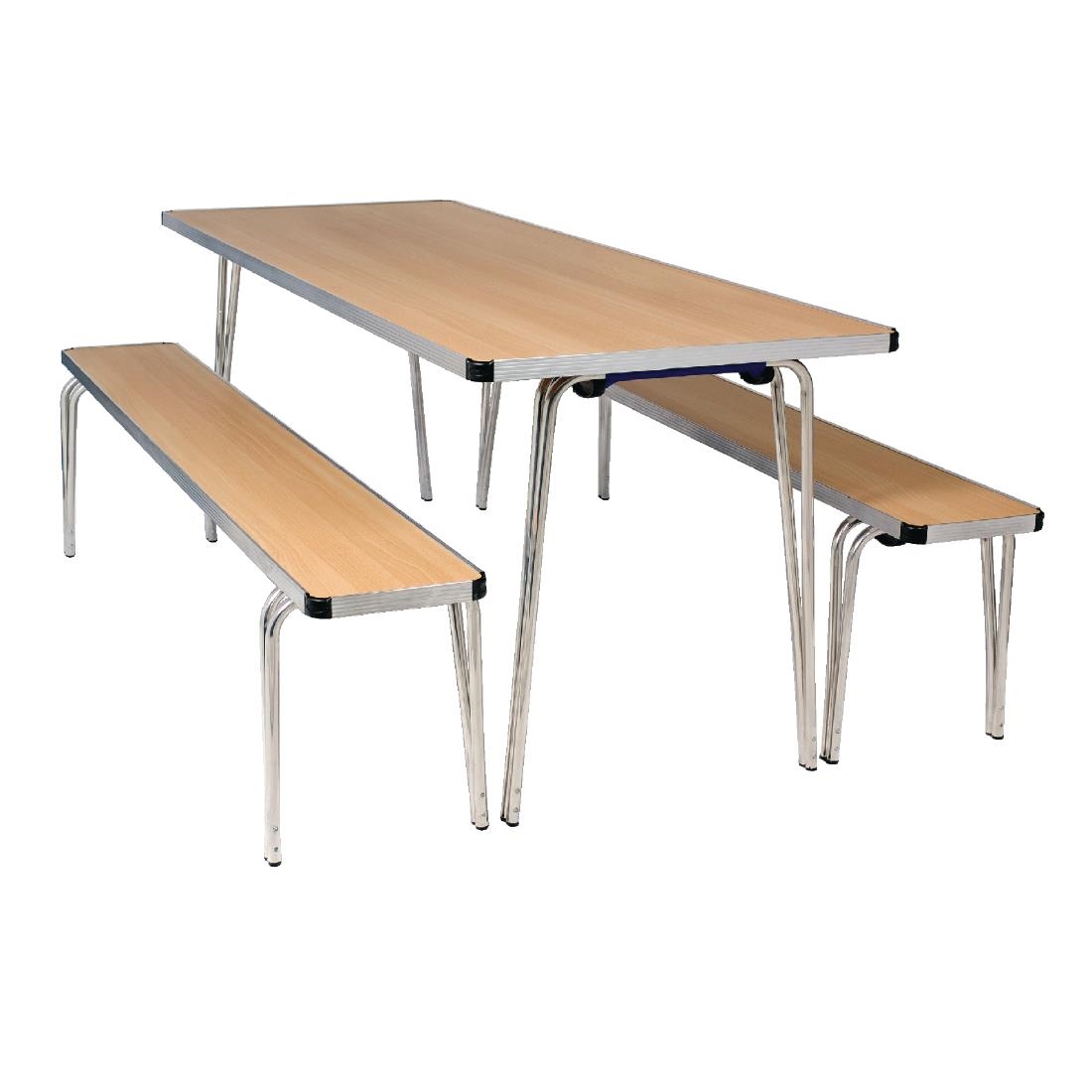 Gopak Contour Folding Table Oak 6ft