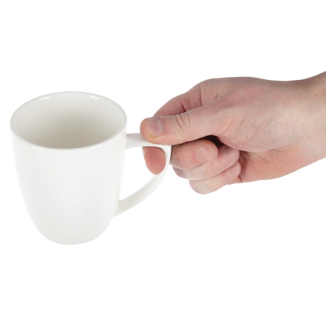 Lumina Fine China Latte Mugs 350ml 12oz