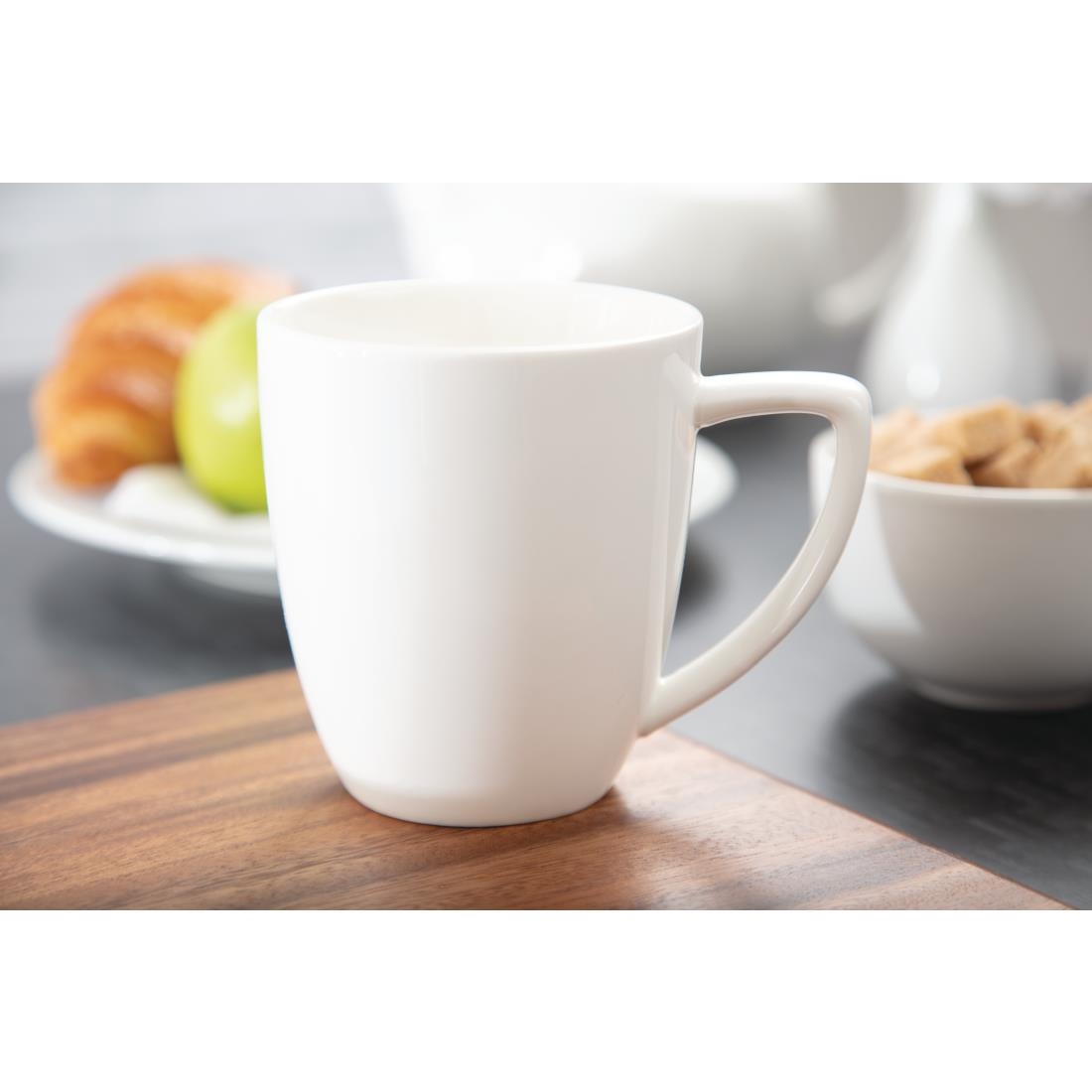 Lumina Fine China Latte Mugs 350ml 12oz