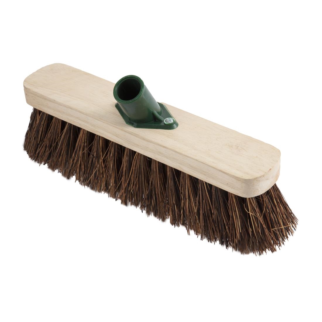 Jantex Wooden Broom Head Stiff Bassine 12in