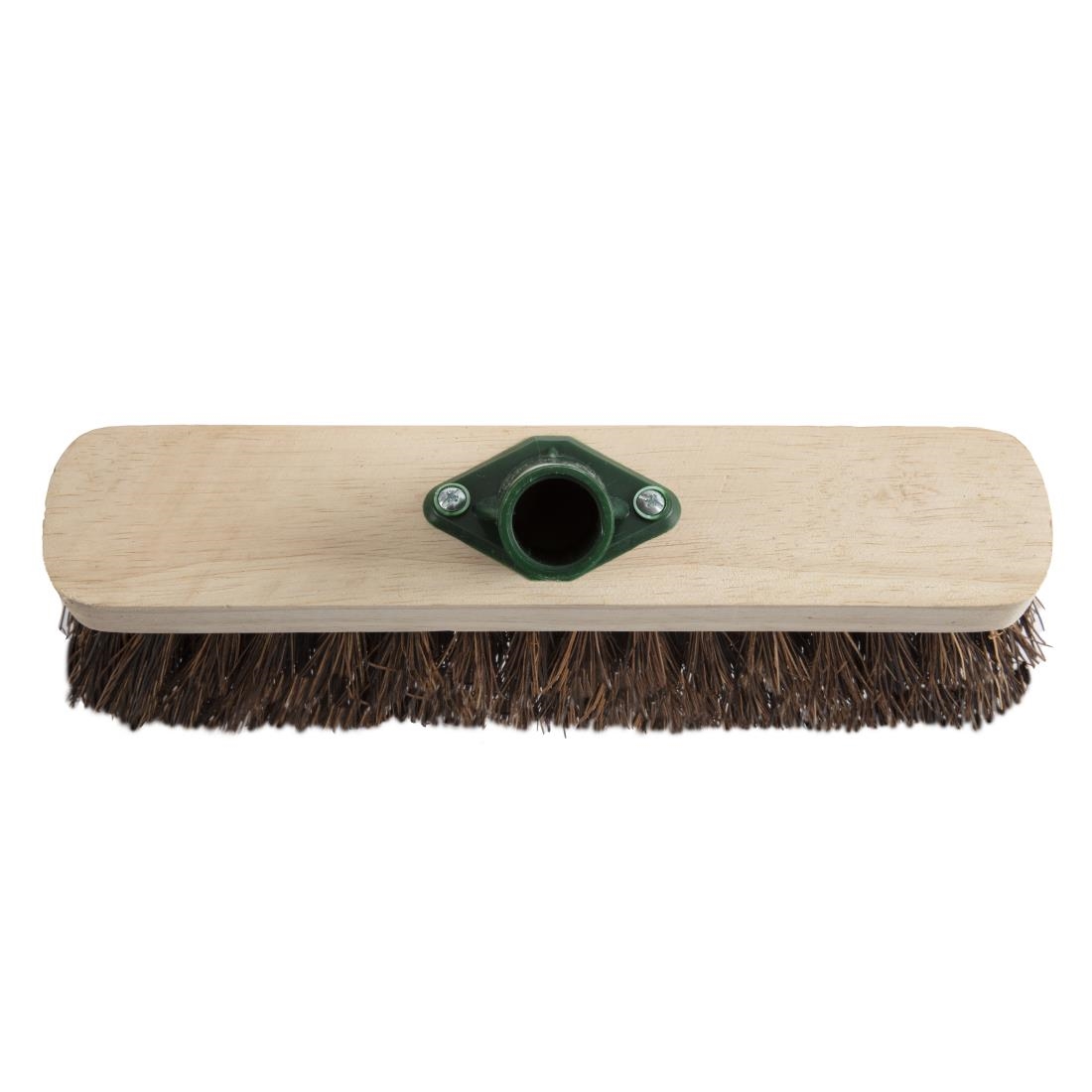 Jantex Wooden Broom Head Stiff Bassine 12in
