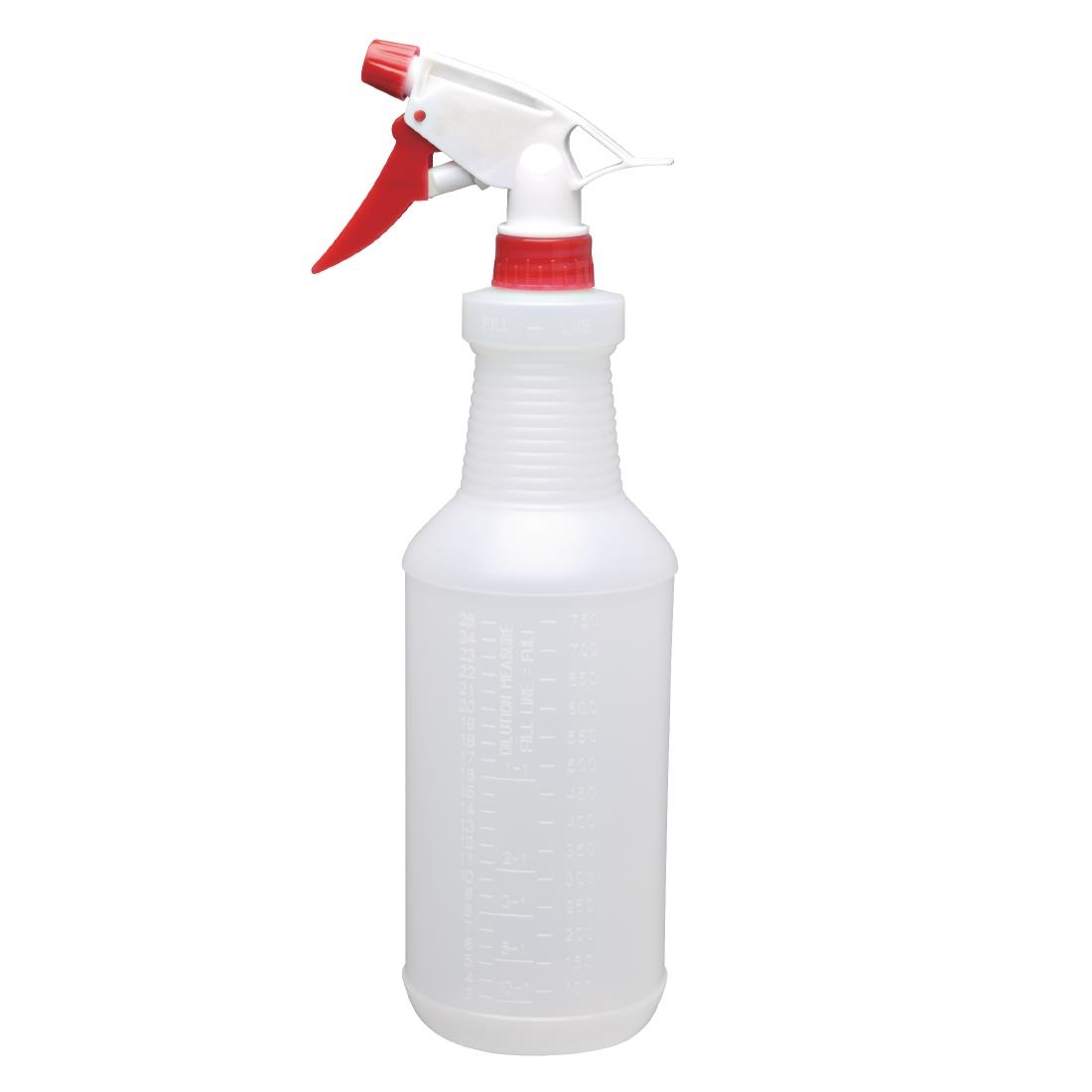 Jantex Colour Coded Spray Bottles Red 750ml