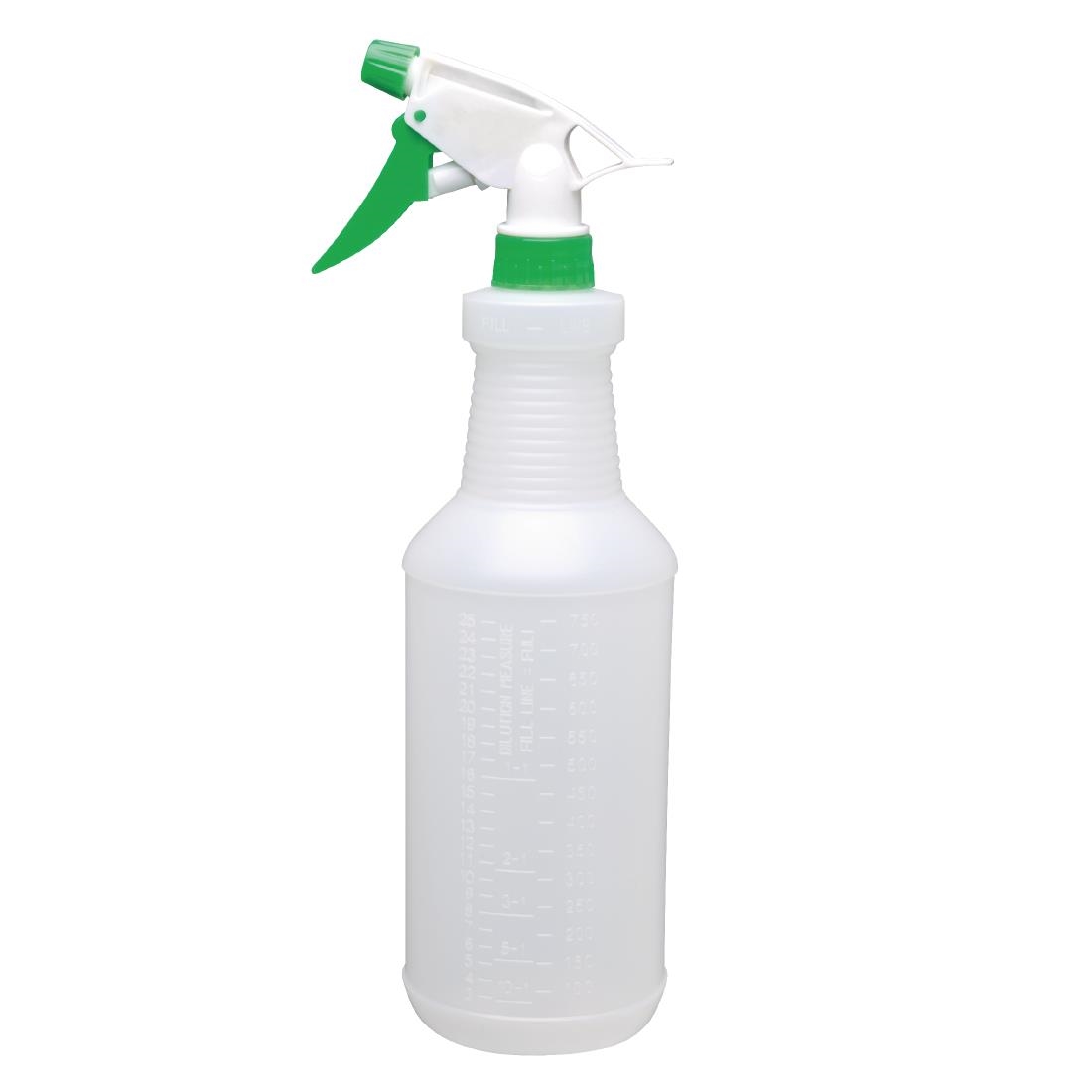 Jantex Colour Coded Spray Bottles Green 750ml