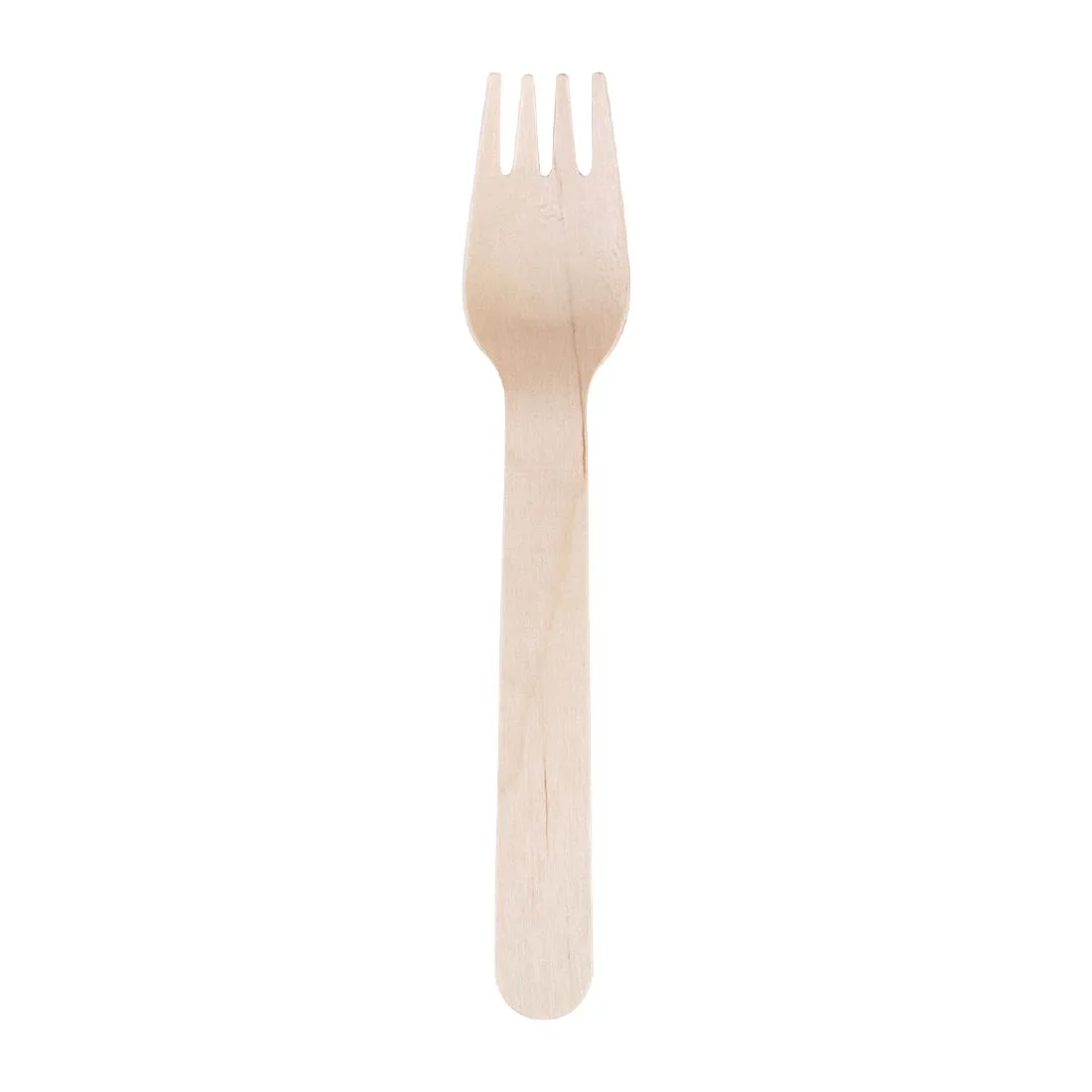 Fiesta Compostable Disposable Wooden Forks (Pack of 100) - Image 4