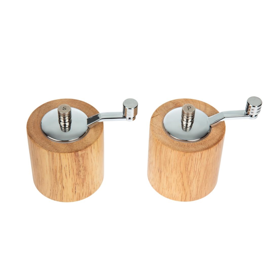 Light Wood Salt and Pepper Mill Grinder Set