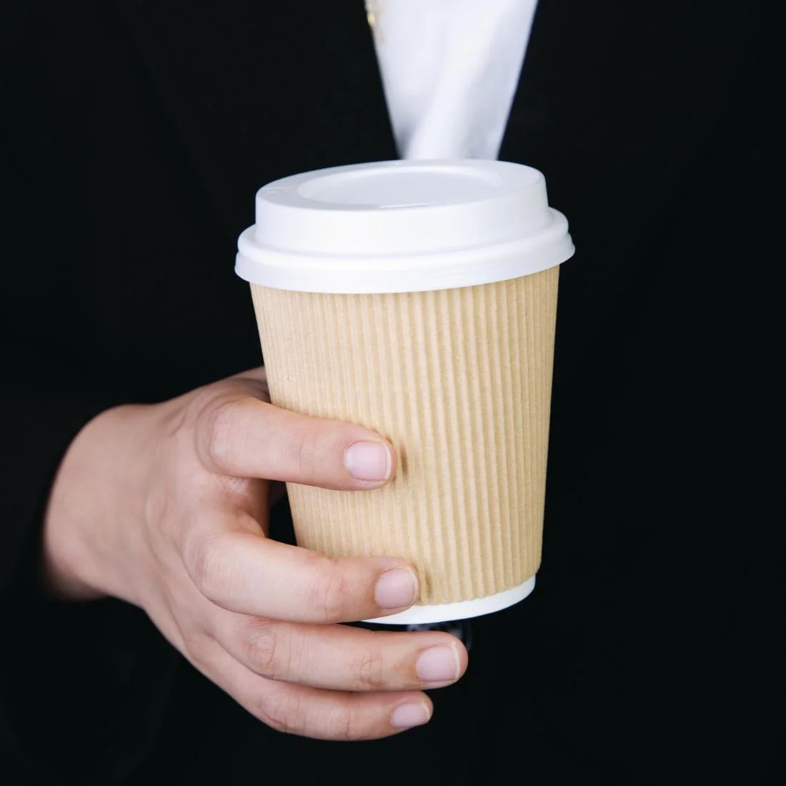 Fiesta Recyclable Coffee Cup Lids White 225ml / 8oz (Pack of 1000) - Image 5