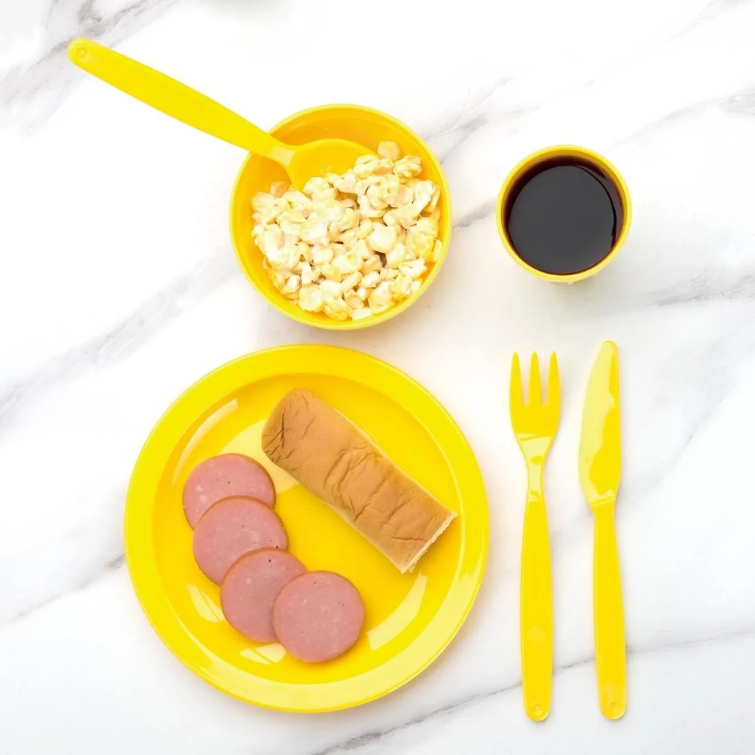 Kristallon Polycarbonate Tumblers Yellow 142ml - Image 3