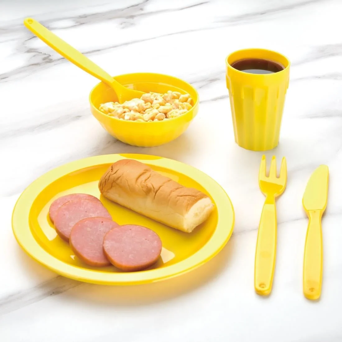 Kristallon Polycarbonate Tumblers Yellow 142ml - Image 2